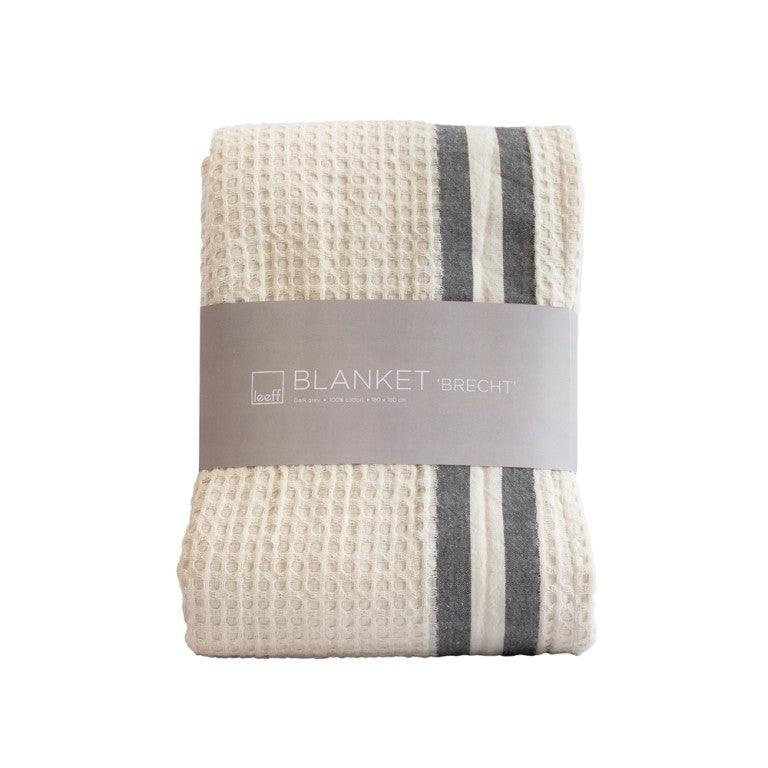 Leeff Blanket Brecht dark grey