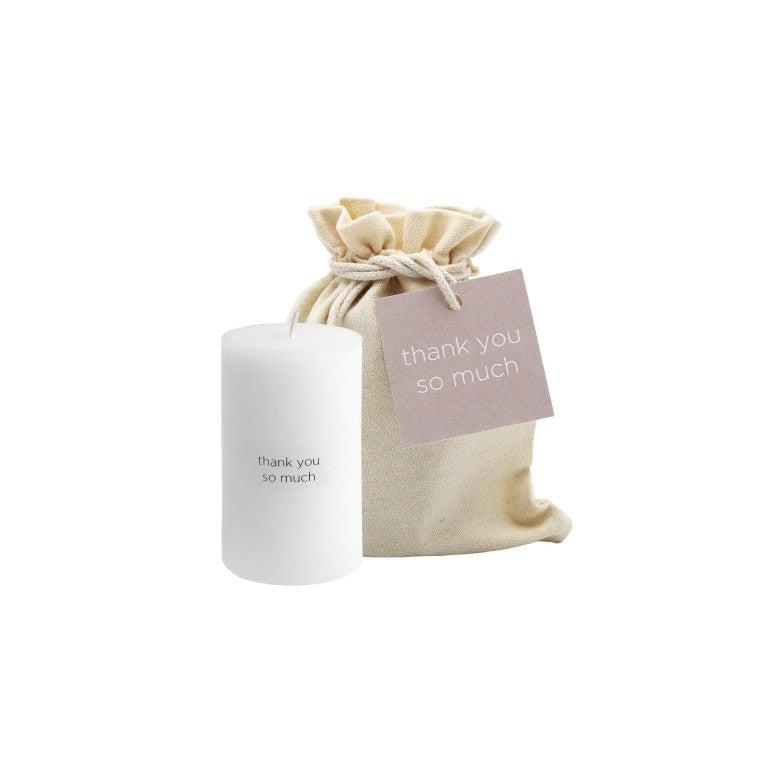 Leeff Pillar Candle giftbag - Thank you so much