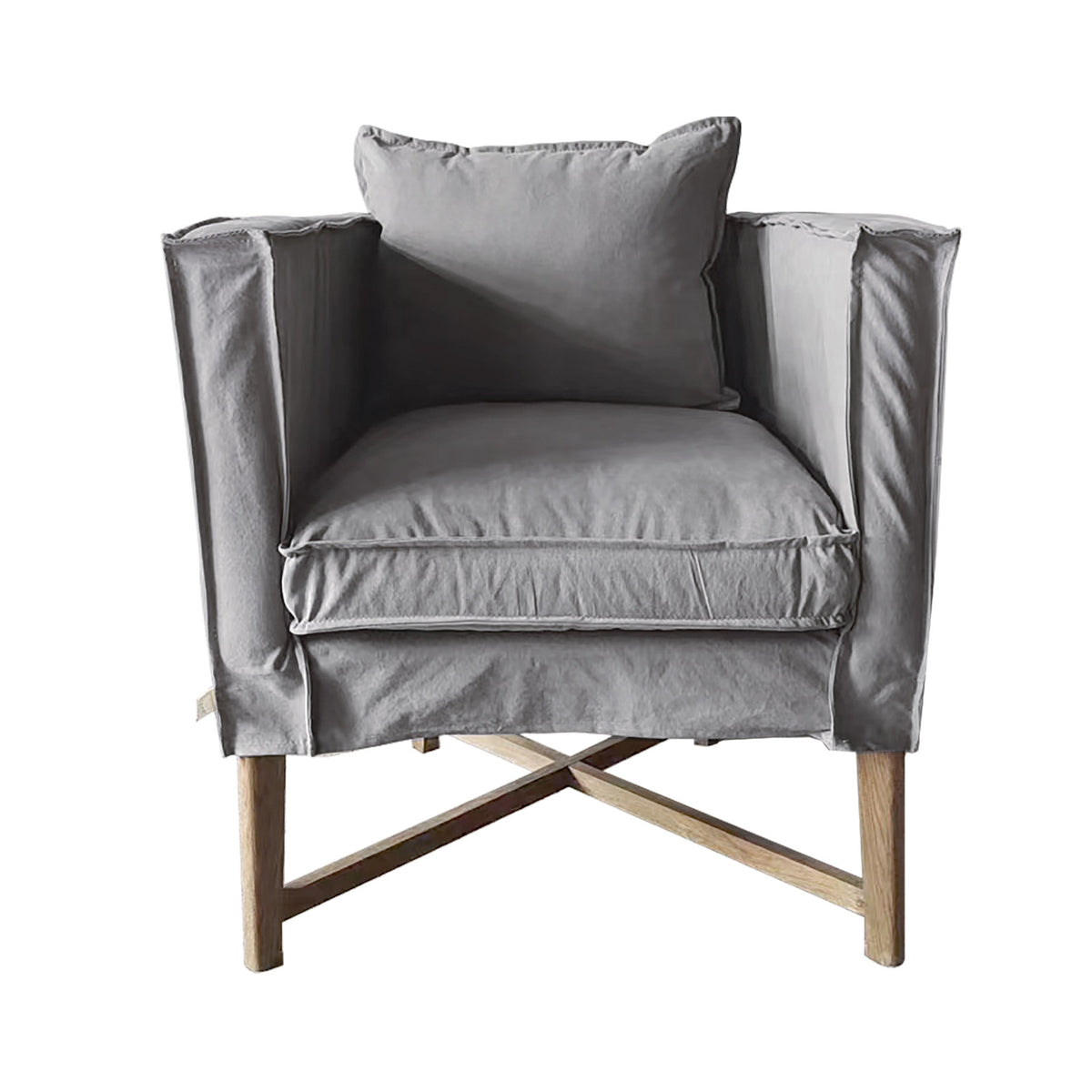 Leeff by Netty - Woody Arm Chair light grey