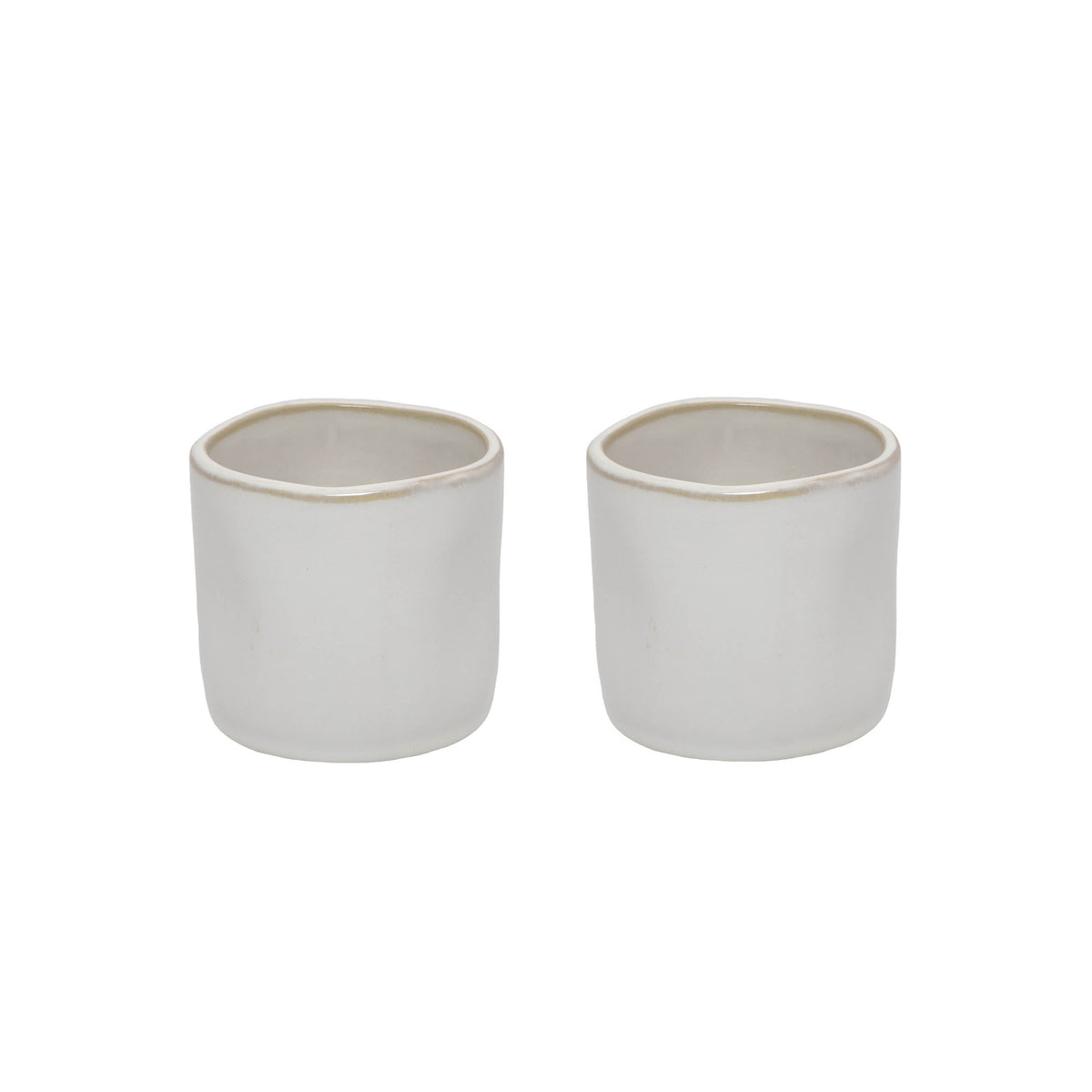 Leeff Mugs Melle white, set of 2 - Lots of love