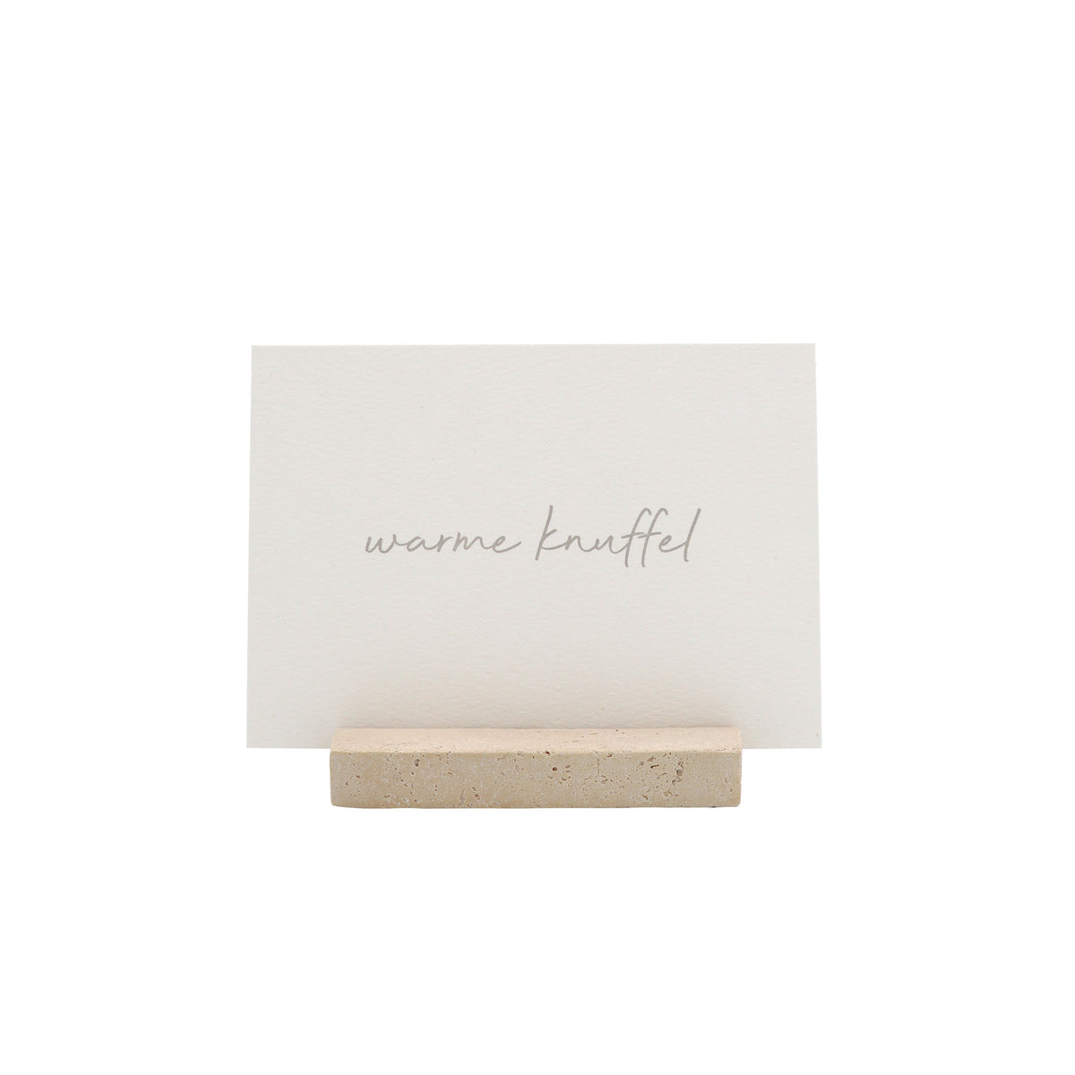 Leeff Card Holder Chantal with card - Warme knuffel