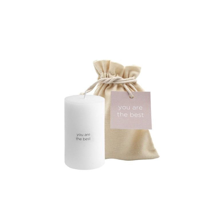 Leeff Pillar Candle giftbag - You are the best