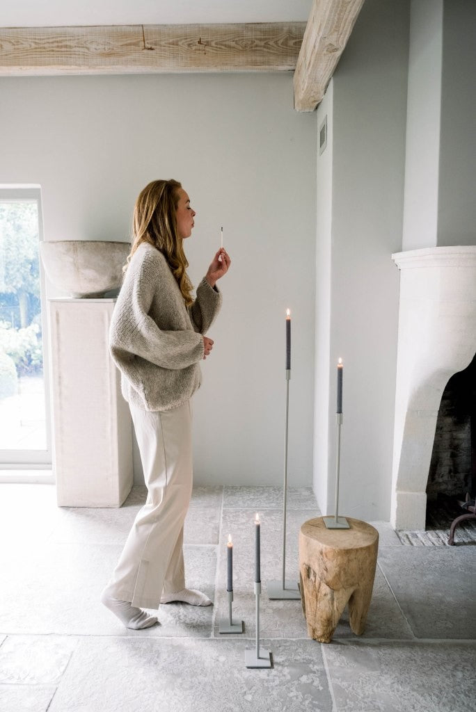 Leeff Candle Holder Cleo Grey S
