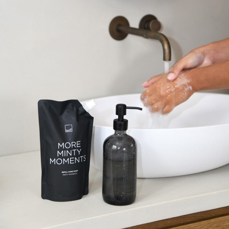 Leeff Hand Soap Glass Bottle - Minty Moments