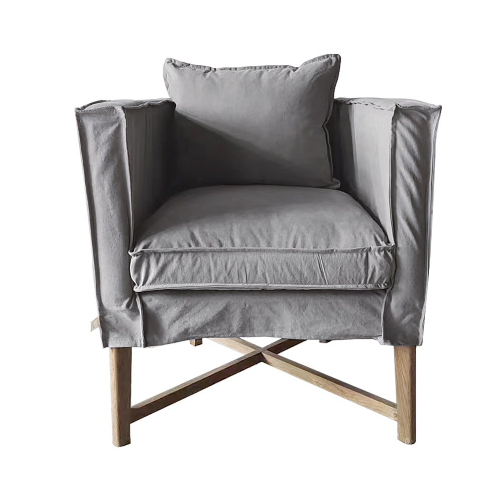 Leeff by Netty - Woody Arm Chair light grey