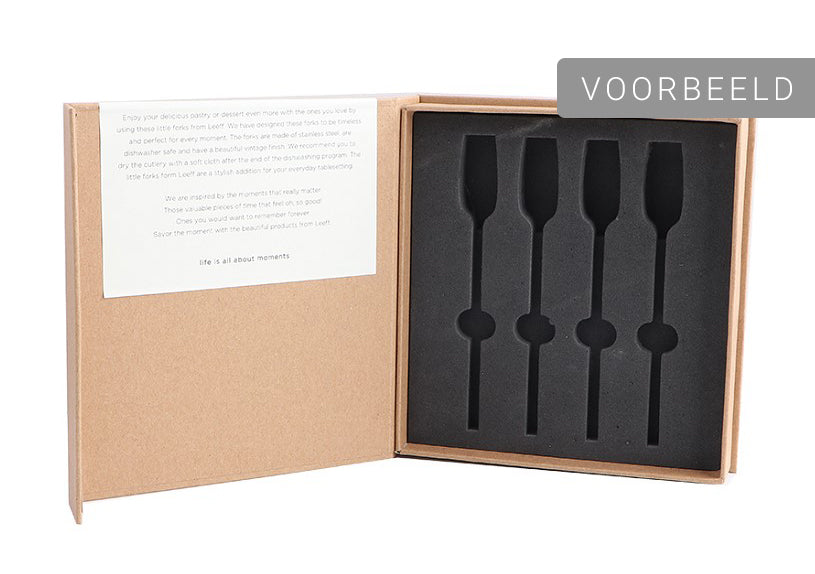 Leeff Spoons Charlot, set of 4 silver