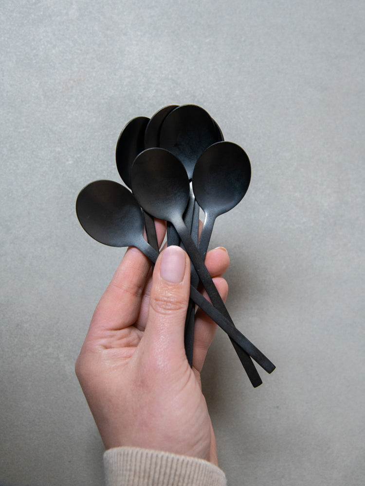 Leeff Spoons Charlot, set of 4 black