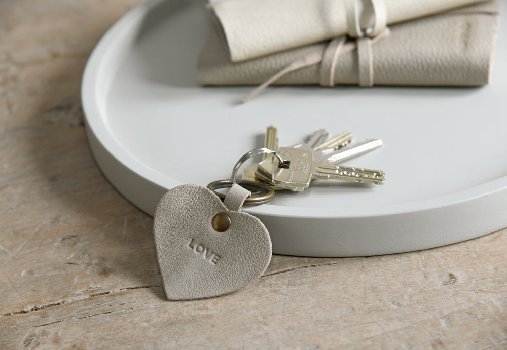 Leeff Keychain Kristel taupe - Love
