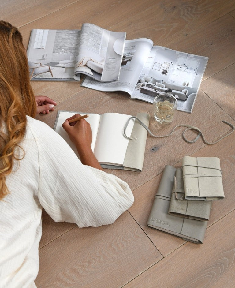 Leeff Notebook Noah taupe A5 - A collection of wise words