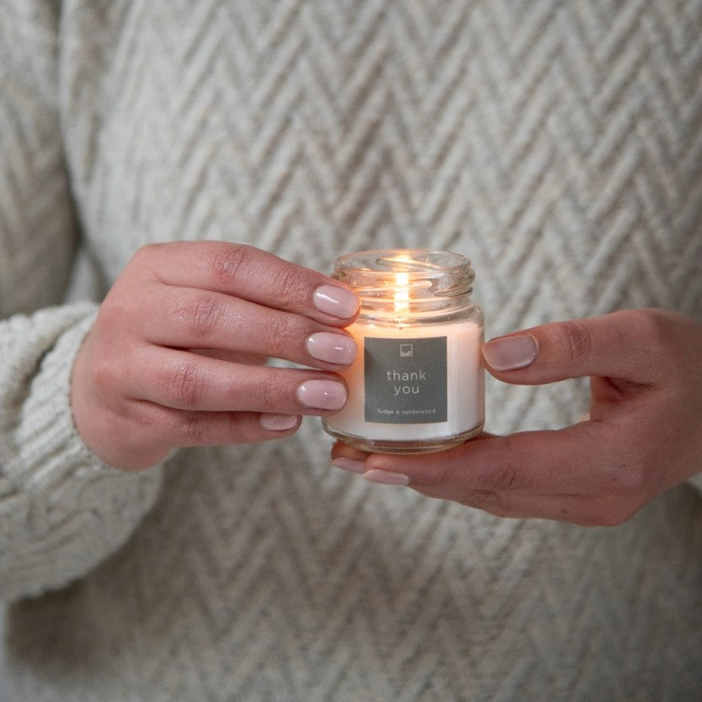 Leeff Duftkerze im Glas S - Danke