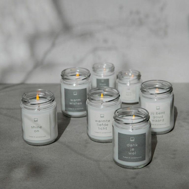 Leeff Duftkerze im Glas L - Danke
