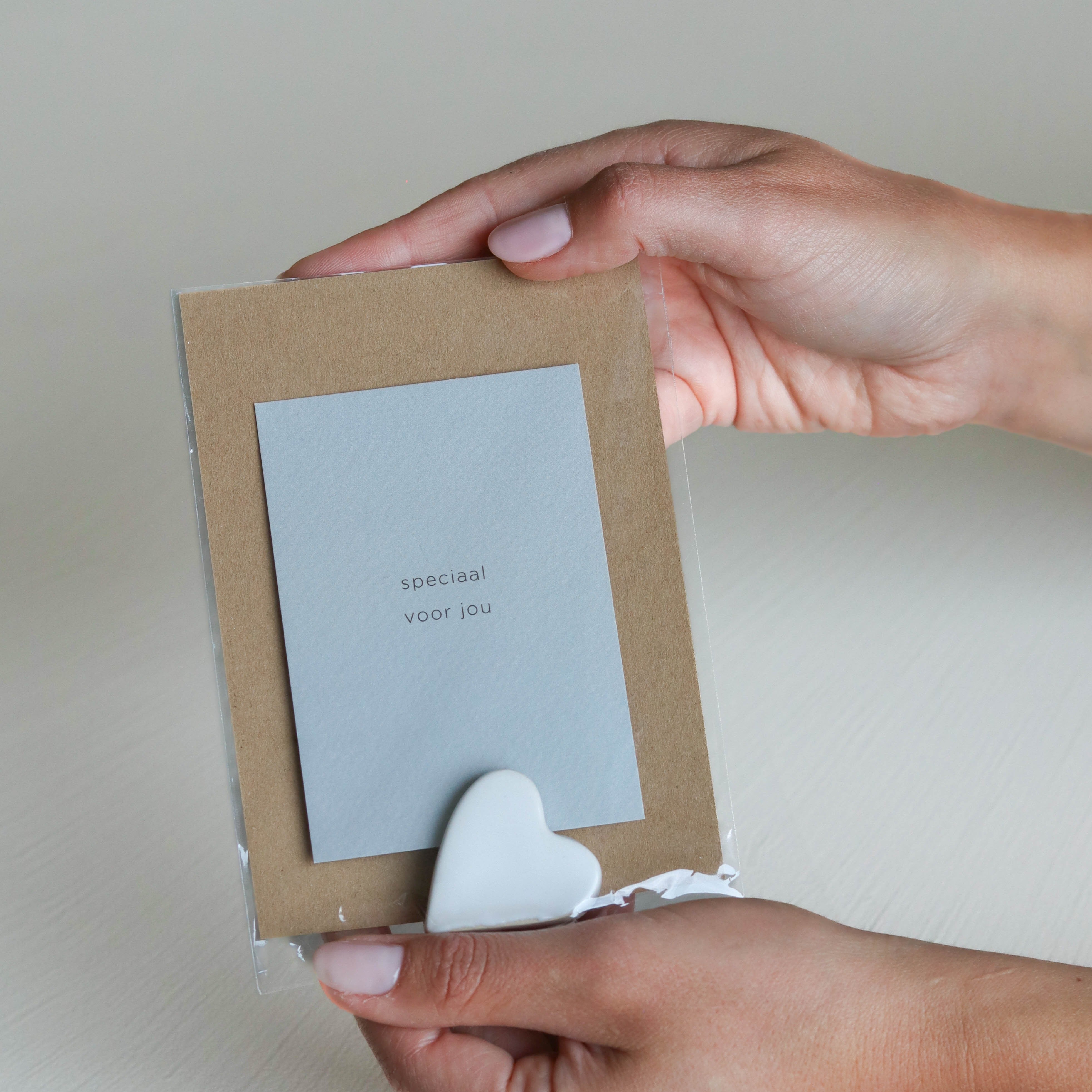 Leeff Card Holder Claire with card - Speciaal voor jou