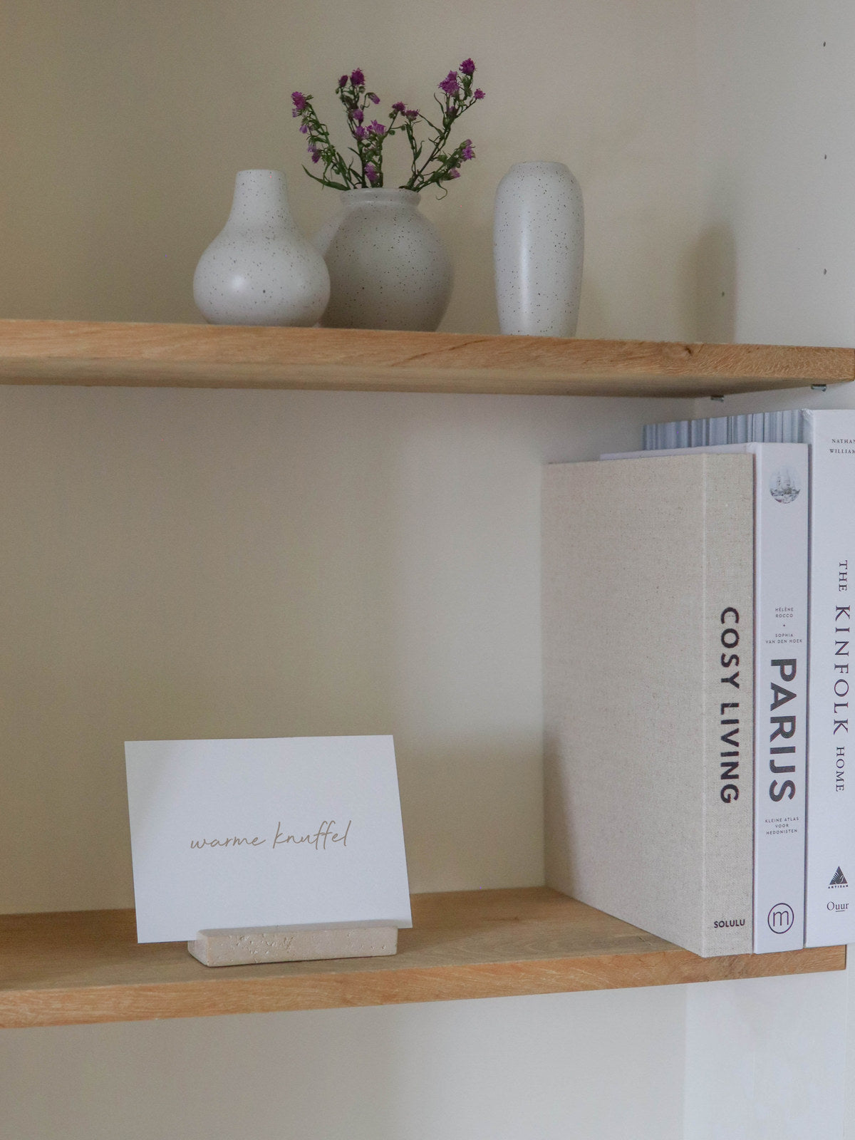 Leeff Card Holder Chantal with card - Warme knuffel