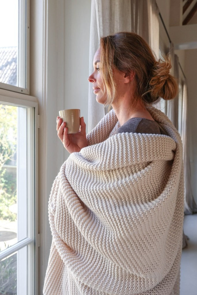 Leeff Plaid Pascal sand - For those cosy moments