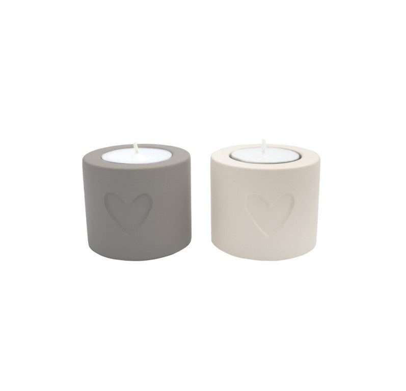 Leeff Heart Tealight Holder Hilde, set of 2