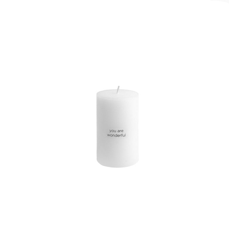 Leeff Pillar Candle - You are wonderful