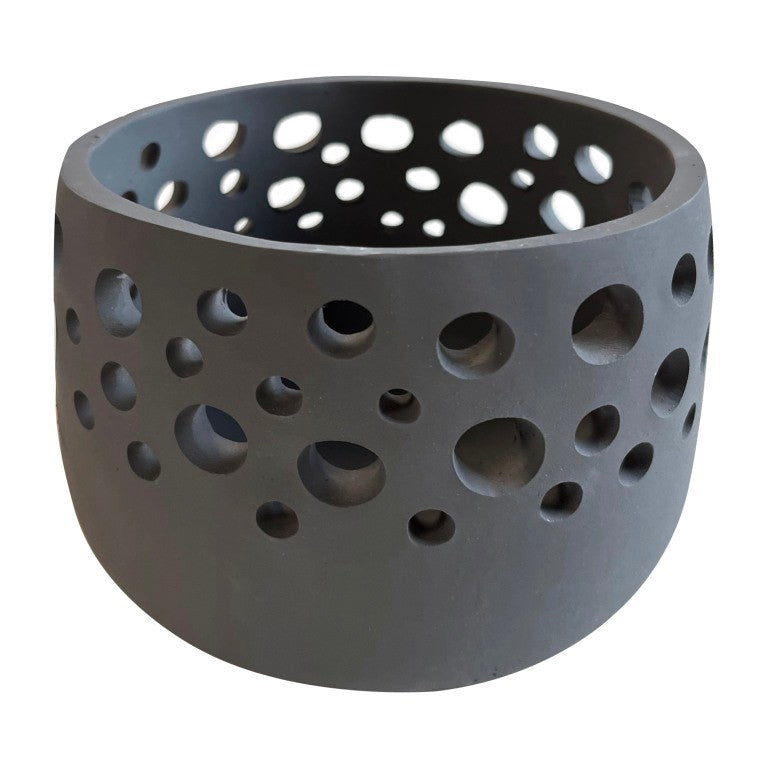 Leeff Tealight Holder Timor L Grey