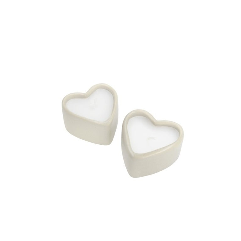 Leeff Heart Candles Hanne, set of 2