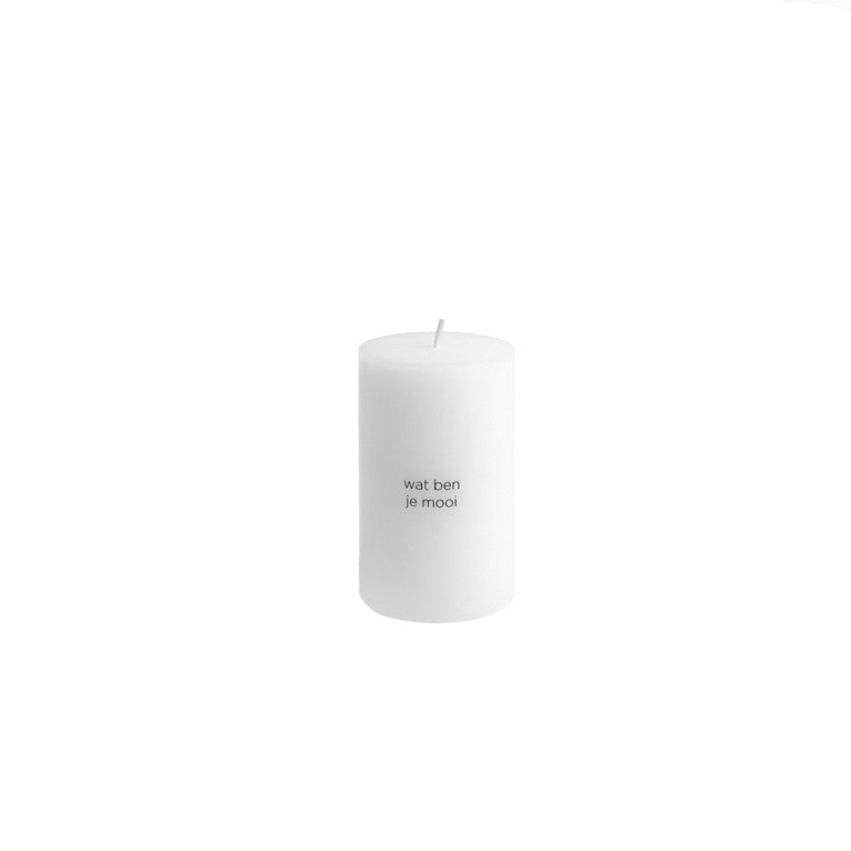 Leeff Pillar Candle - Wat ben je mooi