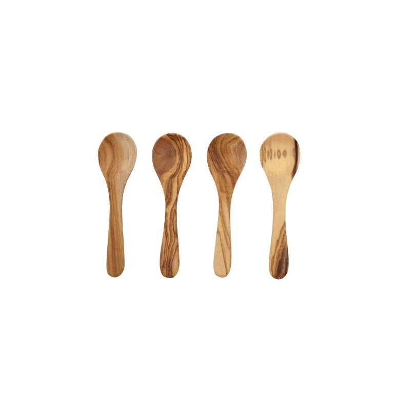 Leeff Olivewood Small Spoons Ollie, set of 4