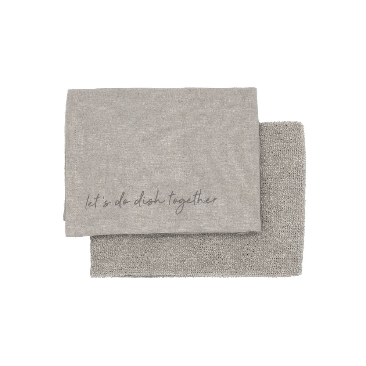 Leeff Kitchen & Teatowel set Kim - Let's do dish together