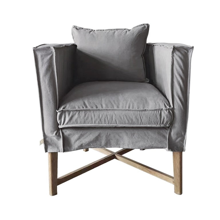 Leeff by Netty - Woody Arm Chair light grey