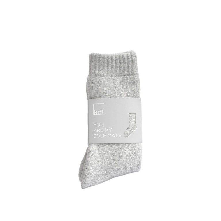 Leeff Socks Light Grey - You are my sole mate - 42-46