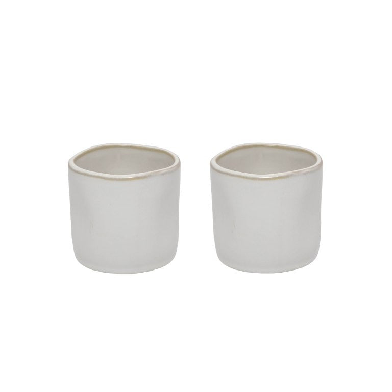 Leeff Mugs Melle white, set of 2 - Lots of love