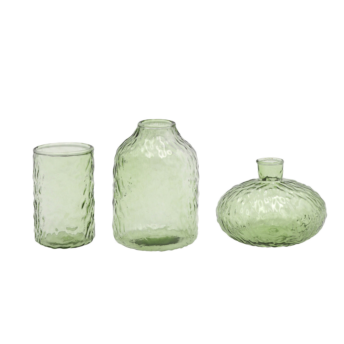 Leeff Mini Vases Micha green, set of 3
