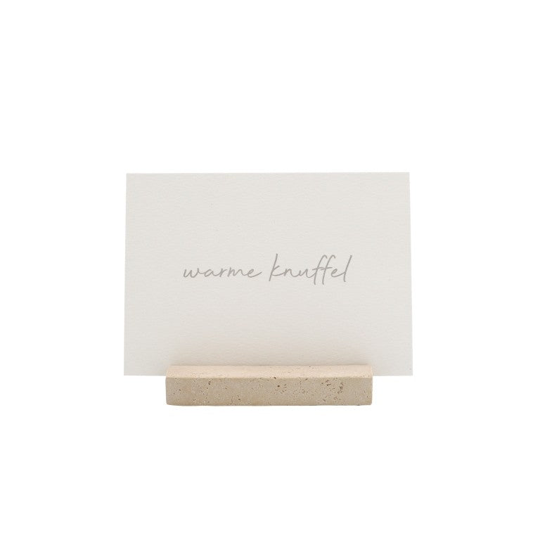 Leeff Card Holder Chantal with card - Warme knuffel