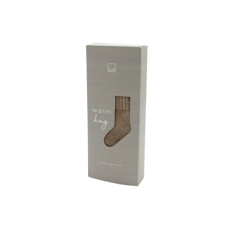 Leeff Socks sand - Warm hug - size 42-46