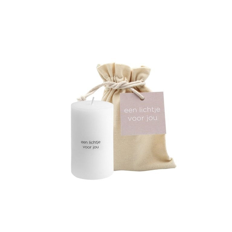 Leeff Pillar Candle giftbag - Een lichtje voor jou 