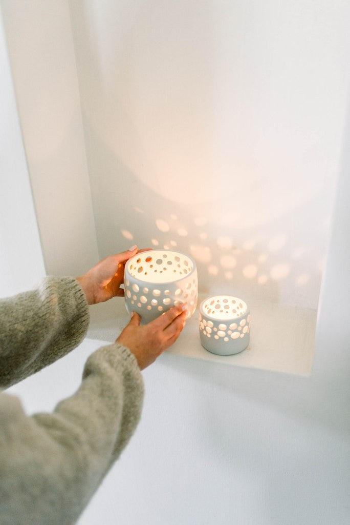 Leeff Tealight Holder Timor L Natural