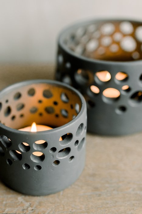 Leeff Tealight Holder Timor S Grey