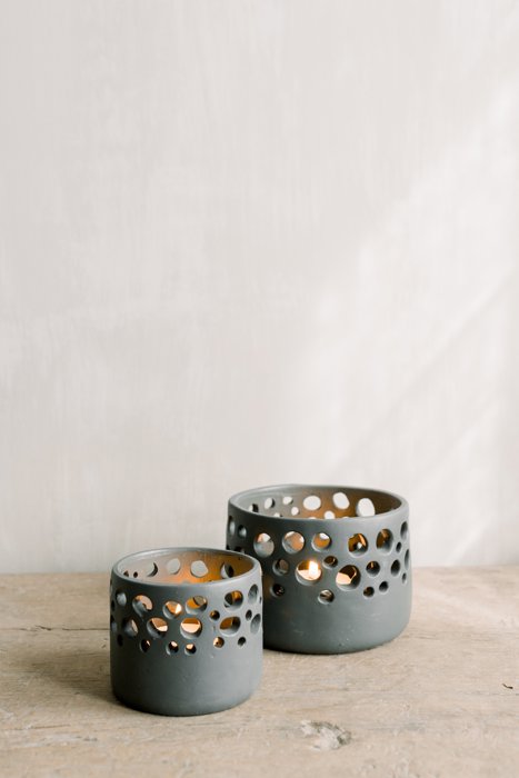 Leeff Tealight Holder Timor S Grey