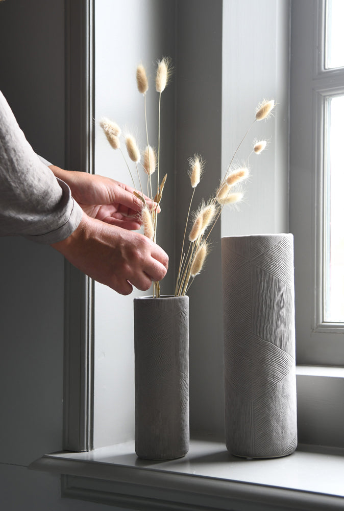 Leeff Vase Victor L taupe