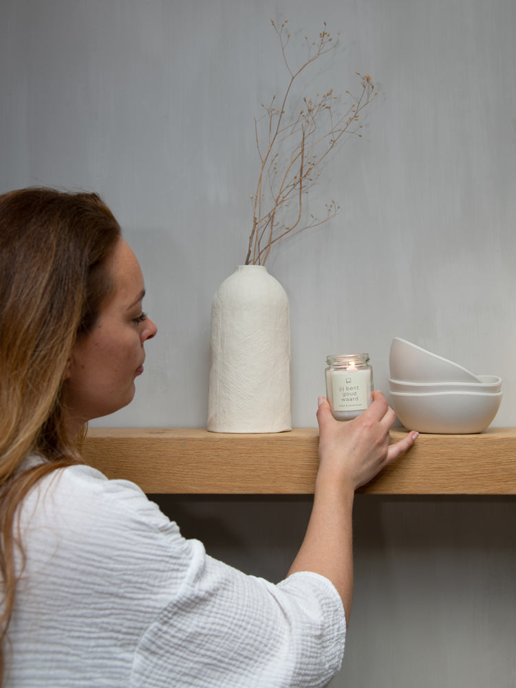 Leeff Jar Candle L - Jij bent goud waard