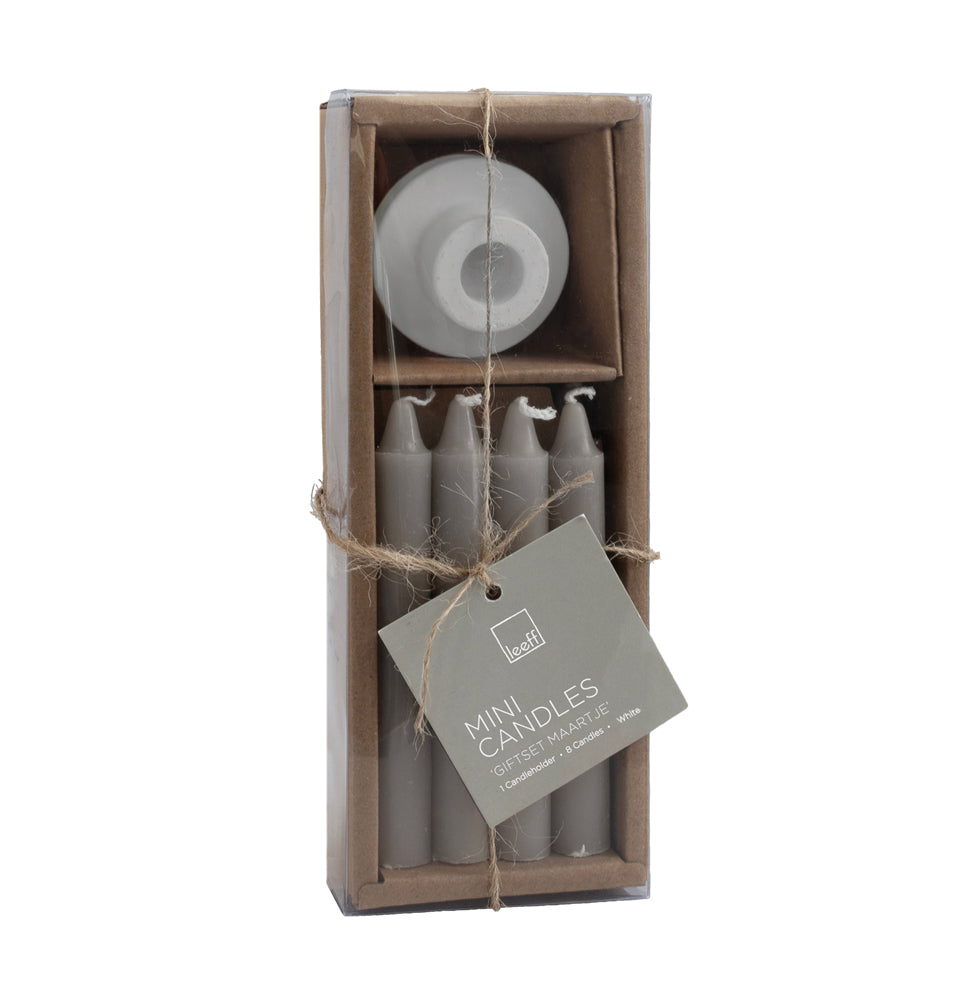 Leeff Mini Candles Giftset Maartje white