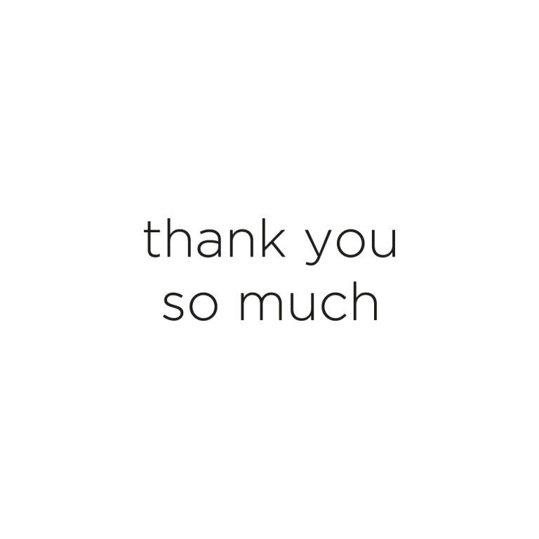 Leeff Pillar Candle - Thank you so much