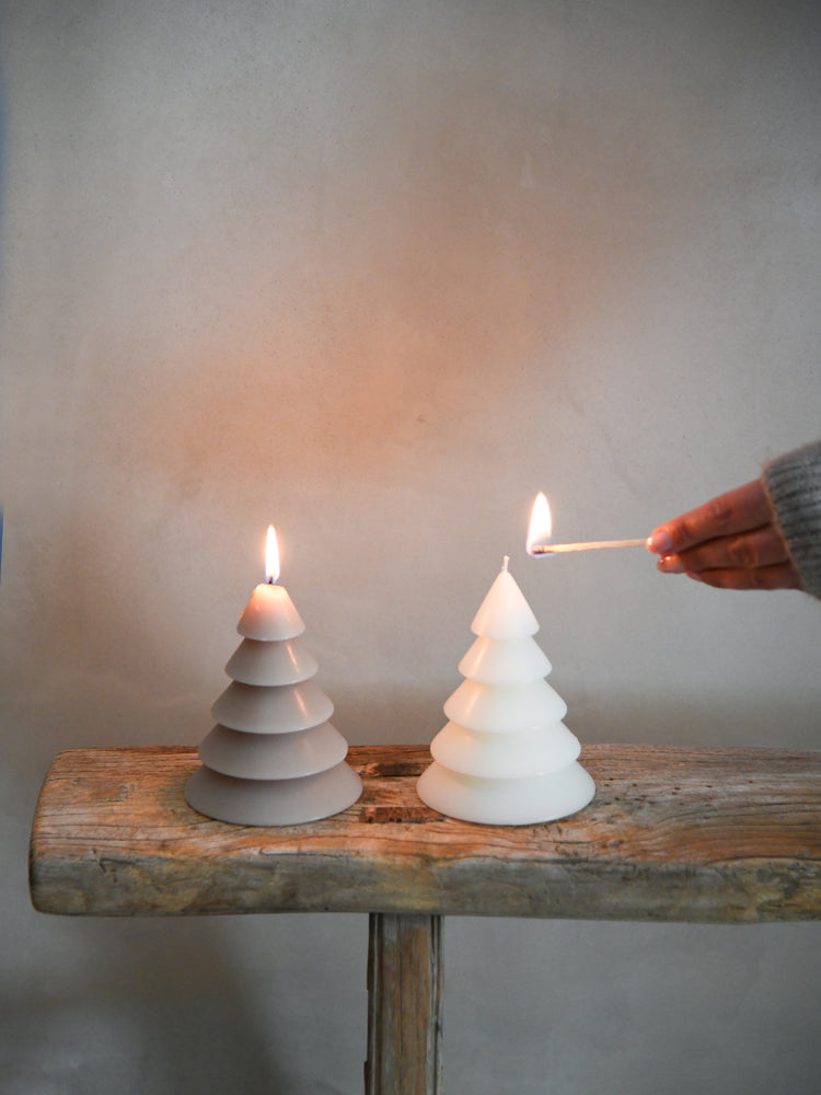 Leeff Tree Candle Thomas white
