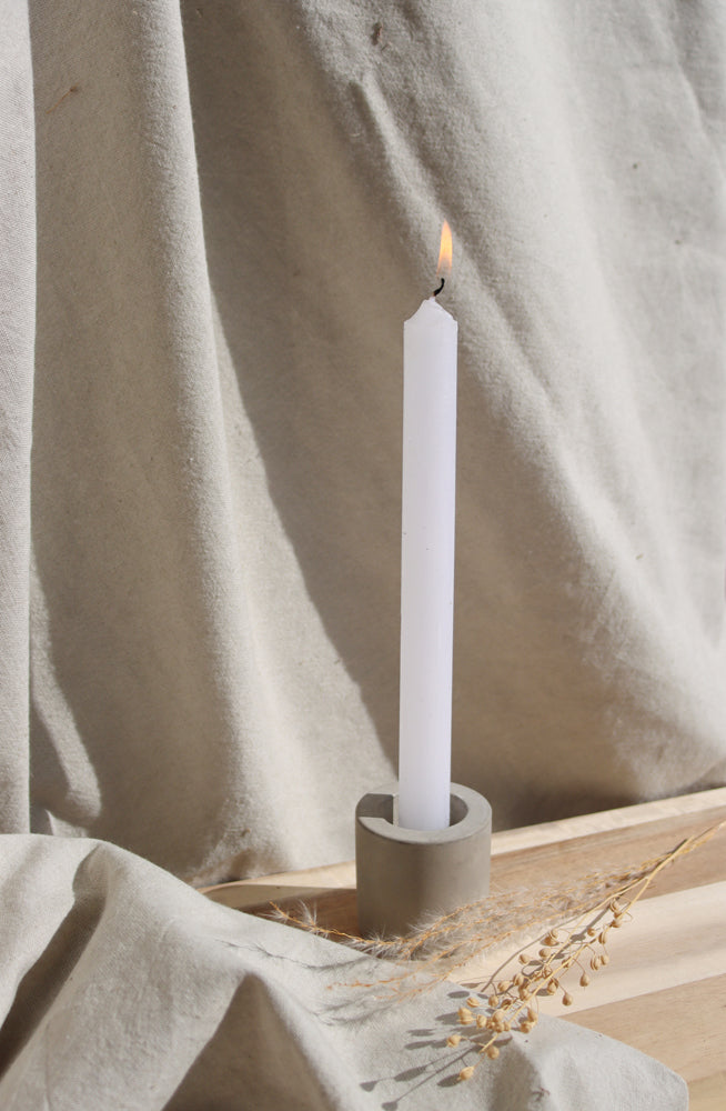 Leeff Dinner Candles Giftset Donna white