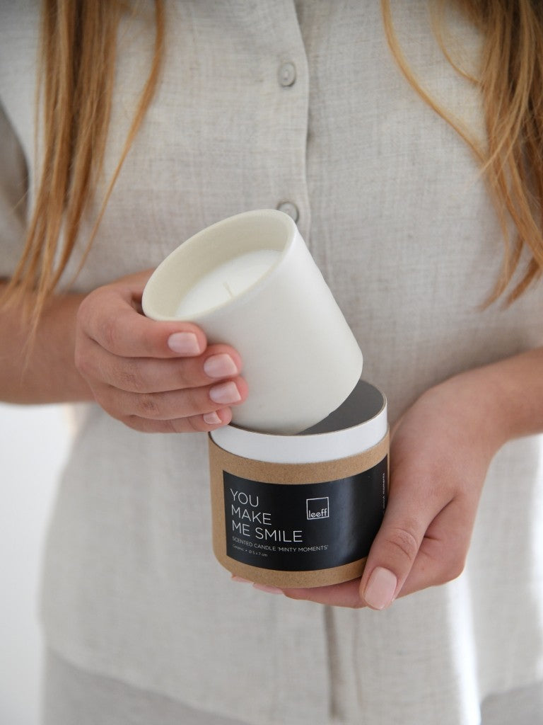 Leeff Scented Candle Minty Moments - You make me smile