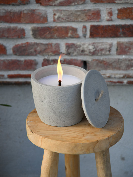 Leeff Outdoor Candle Olivier grey