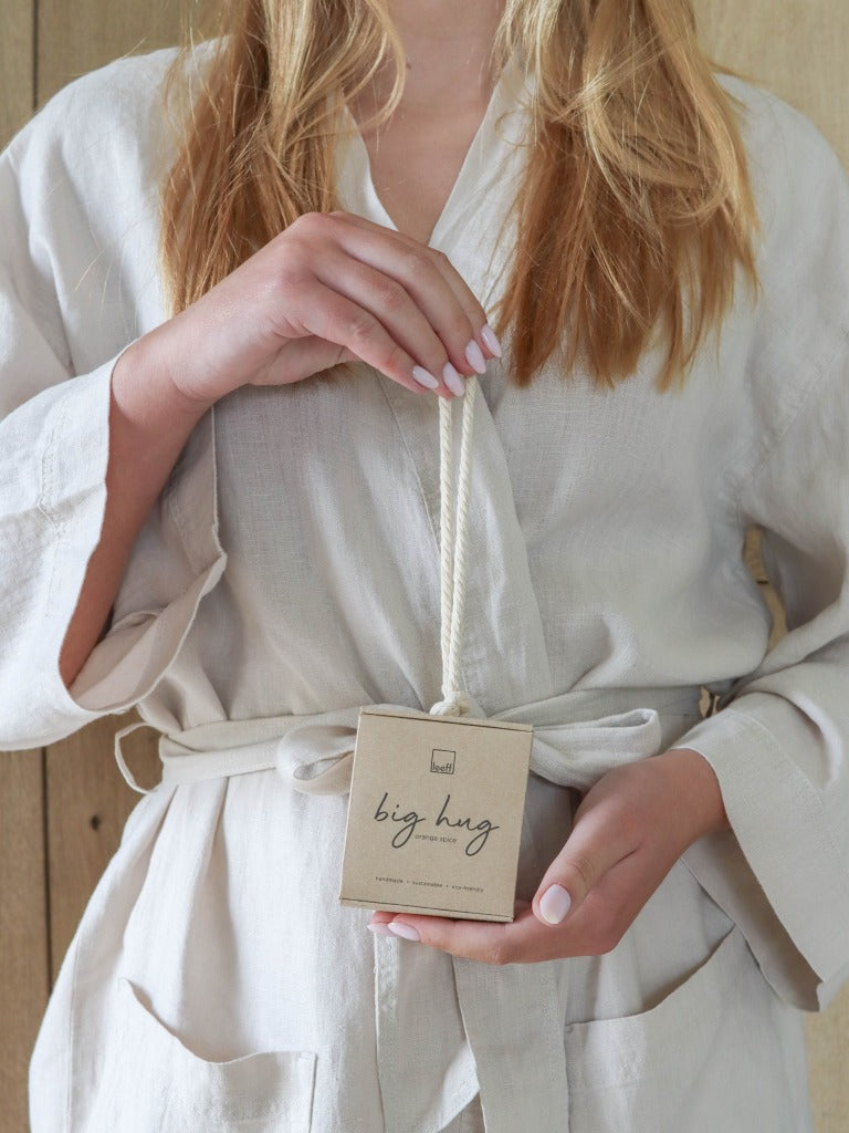 Leeff Soap bar with rope orange spice - Big hug
