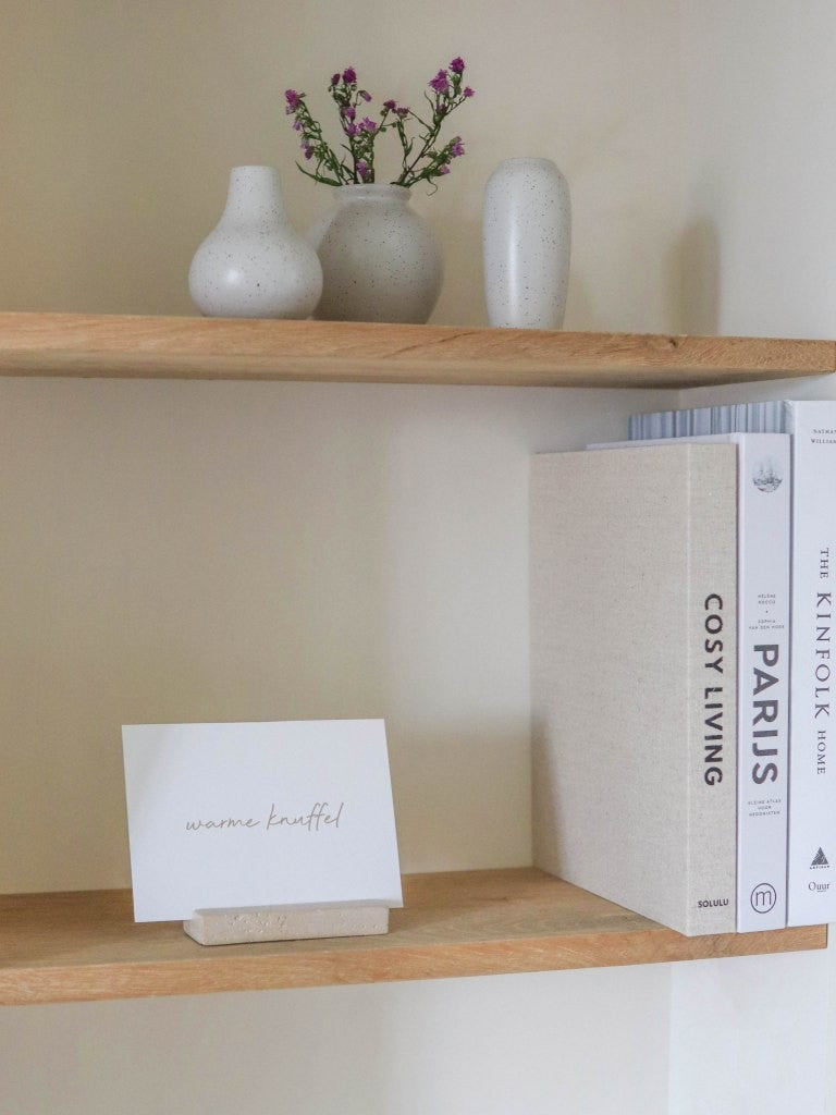 Leeff Card Holder Chantal with card - Warme knuffel
