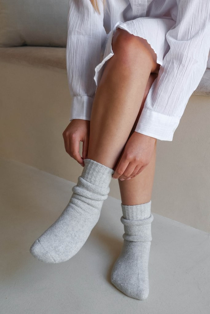 Leeff Socks grey - With love - size 37-41