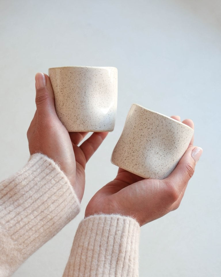 Leeff Mugs Melle sand, set of 2 - Warme knuffel