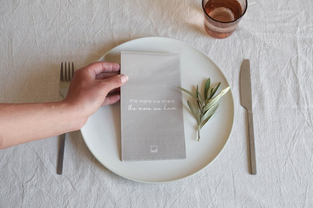 Leeff Napkins - The more we share the more we have