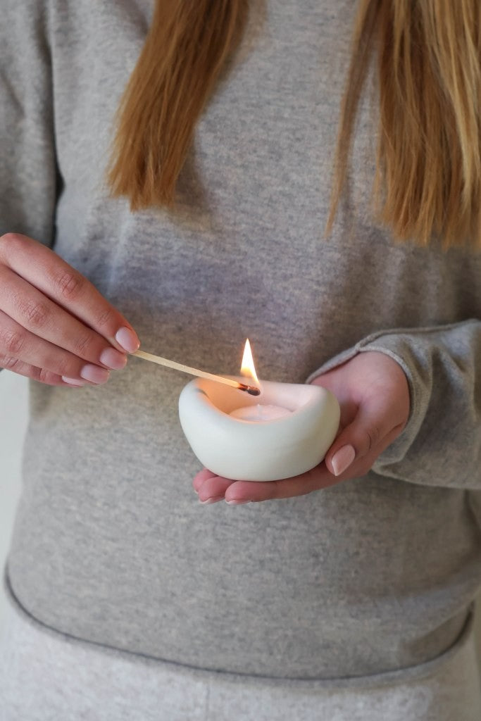 Leeff Tealight holder Tom creme