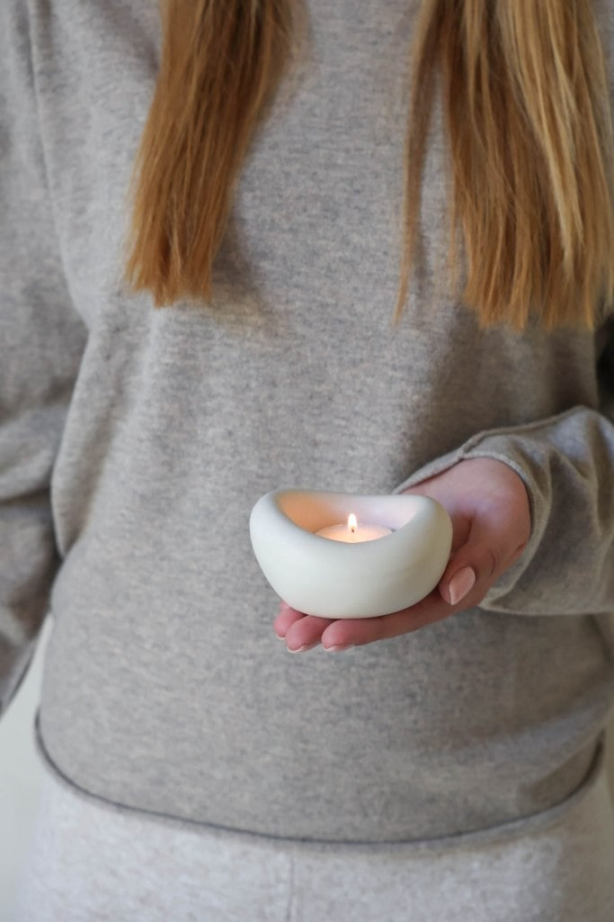 Leeff Tealight holder Tom creme